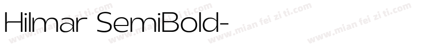 Hilmar SemiBold字体转换
